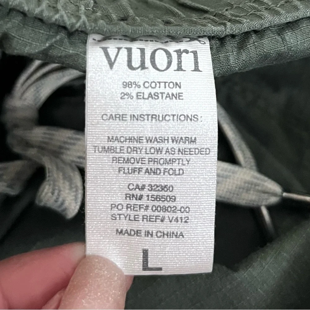 Vuori Mens Ripstop Pant SZ L Outdoor Gorpcore Oregano Army Green Hiking Climbing - Picture 8 of 16